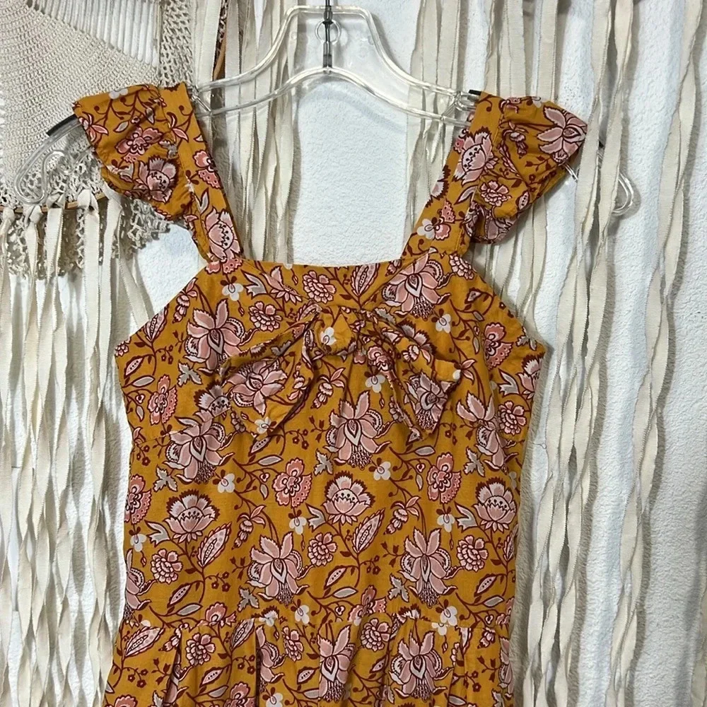 Janie & Jack Floral Bow Jumpsuit Size 10